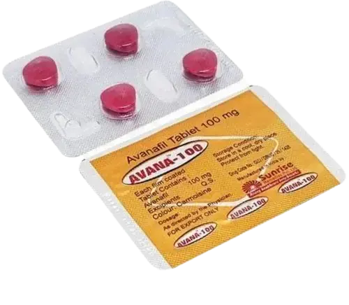 Blister Avana 100 mg cu pastile avanafil pentru erectie rapida
