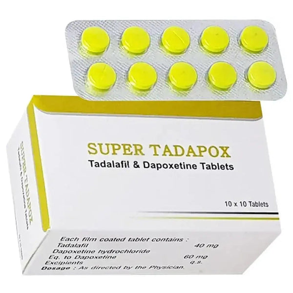 Cutie Super Tadapox cu tadalafil si dapoxetina pentru erectie si control