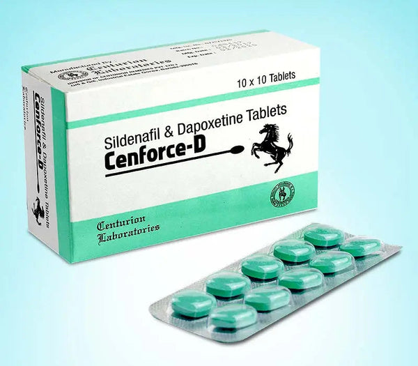 Cutie Cenforce-D cu blister de pastile pentru erectie si control ejaculare