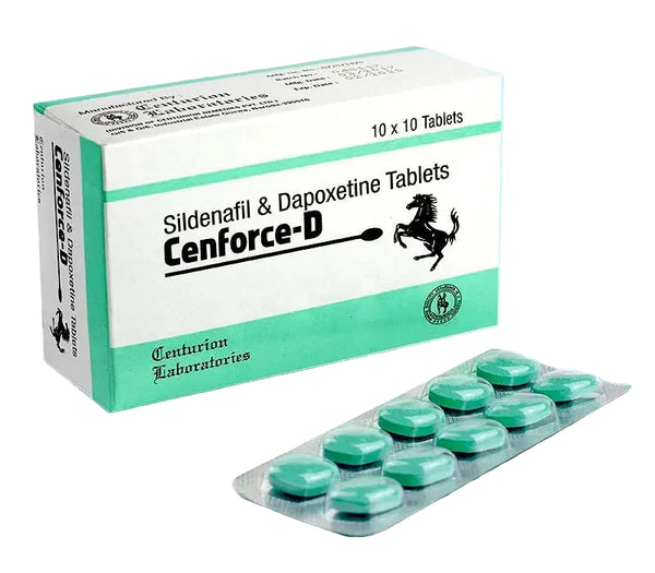 Cutie Cenforce-D cu blister de pastile pentru erectie si control ejaculare
