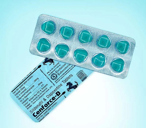 Blister Cenforce-D, pastile 2 in 1 pentru potenta si rezistenta sexuala