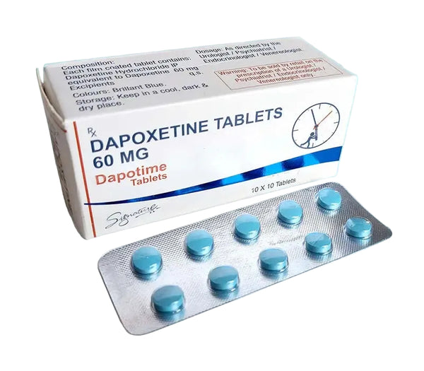 Cutie Dapotime Dapoxetina cu blister de pastile pentru control ejaculare