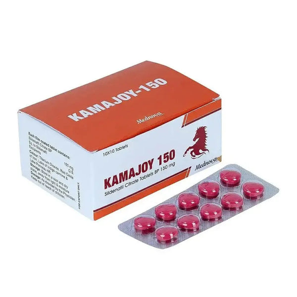 Cutie Kamajoy 150 mg cu blister de pastile sildenafil pentru erectie