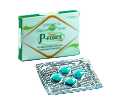Cutie Super P-Force cu blister de pastile 2 in 1 pentru erectie si control