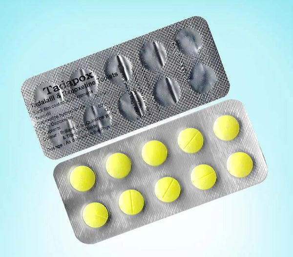 Blister Tadapox 80 mg cu tadalafil si dapoxetina pentru erectie si control