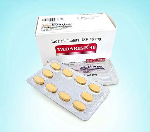 Cutie Tadarise 40 mg cu blister de pastile tadalafil pentru erectie